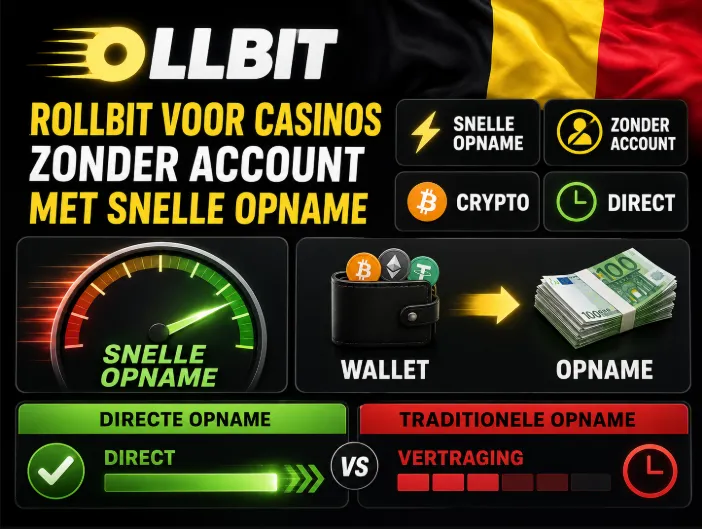 Rollbit voor casinos zonder account met snelle opname